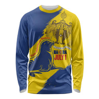 Personalised Maderia Day Long Sleeve Shirt July 1 Monk Seal Grunge Style - Wonder Print Shop