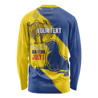 Personalised Maderia Day Long Sleeve Shirt July 1 Monk Seal Grunge Style - Wonder Print Shop