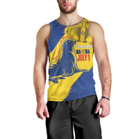 Personalised Maderia Day Men Tank Top July 1 Monk Seal Grunge Style - Wonder Print Shop