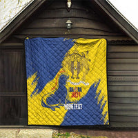 Personalised Maderia Day Quilt July 1 Monk Seal Grunge Style - Wonder Print Shop