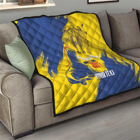 Personalised Maderia Day Quilt July 1 Monk Seal Grunge Style - Wonder Print Shop