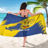 Personalised Maderia Day Sarong July 1 Monk Seal Grunge Style - Wonder Print Shop