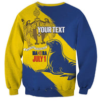 Personalised Maderia Day Sweatshirt July 1 Monk Seal Grunge Style - Wonder Print Shop