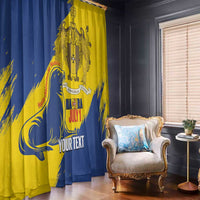 Personalised Maderia Day Window Curtain July 1 Monk Seal Grunge Style - Wonder Print Shop