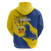 Personalised Maderia Day Zip Hoodie July 1 Monk Seal Grunge Style - Wonder Print Shop