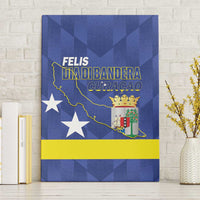 Felis Dia di Bandera Curacao Canvas Wall Art Flag Proud - Wonder Print Shop