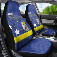 Felis Dia di Bandera Curacao Car Seat Cover Flag Proud - Wonder Print Shop