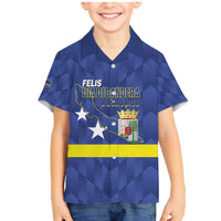 Felis Dia di Bandera Curacao Family Matching Mermaid Dress and Hawaiian Shirt Flag Proud - Wonder Print Shop