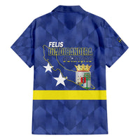 Felis Dia di Bandera Curacao Family Matching Off The Shoulder Long Sleeve Dress and Hawaiian Shirt Flag Proud - Wonder Print Shop