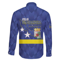 Felis Dia di Bandera Curacao Family Matching Off Shoulder Short Dress and Hawaiian Shirt Flag Proud - Wonder Print Shop