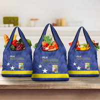 Felis Dia di Bandera Curacao Grocery Bag Flag Proud - Wonder Print Shop