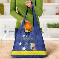 Felis Dia di Bandera Curacao Grocery Bag Flag Proud - Wonder Print Shop
