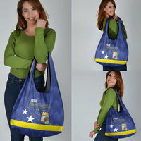 Felis Dia di Bandera Curacao Grocery Bag Flag Proud - Wonder Print Shop