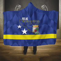 Felis Dia di Bandera Curacao Hooded Blanket Flag Proud - Wonder Print Shop
