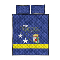 Felis Dia di Bandera Curacao Quilt Bed Set Flag Proud - Wonder Print Shop