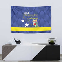 Felis Dia di Bandera Curacao Tapestry Flag Proud - Wonder Print Shop