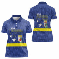 Felis Dia di Bandera Curacao Women Polo Shirt Flag Proud - Wonder Print Shop