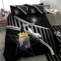 Custom Curacao Football Bedding Set Go La Familia Azul Black Style - Wonder Print Shop