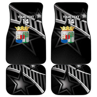 Custom Curacao Football Car Mats Go La Familia Azul Black Style - Wonder Print Shop