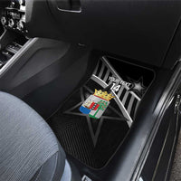 Custom Curacao Football Car Mats Go La Familia Azul Black Style - Wonder Print Shop