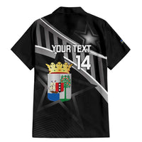 Custom Curacao Football Family Matching Mermaid Dress and Hawaiian Shirt Go La Familia Azul Black Style - Wonder Print Shop