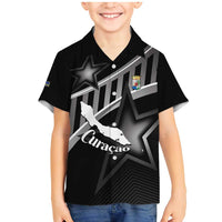 Custom Curacao Football Family Matching Mermaid Dress and Hawaiian Shirt Go La Familia Azul Black Style - Wonder Print Shop