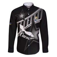 Custom Curacao Football Family Matching Puletasi and Hawaiian Shirt Go La Familia Azul Black Style - Wonder Print Shop