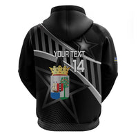 Custom Curacao Football Hoodie Go La Familia Azul Black Style - Wonder Print Shop