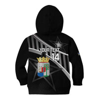 Custom Curacao Football Kid Hoodie Go La Familia Azul Black Style - Wonder Print Shop