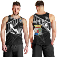 Custom Curacao Football Men Tank Top Go La Familia Azul Black Style - Wonder Print Shop