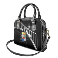Custom Curacao Football Shoulder Handbag Go La Familia Azul Black Style - Wonder Print Shop