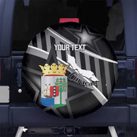 Custom Curacao Football Spare Tire Cover Go La Familia Azul Black Style - Wonder Print Shop