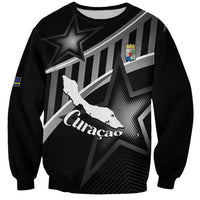 Custom Curacao Football Sweatshirt Go La Familia Azul Black Style - Wonder Print Shop