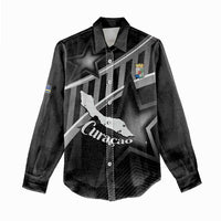 Custom Curacao Football Women Casual Shirt Go La Familia Azul Black Style - Wonder Print Shop