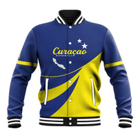 Custom Baseball Curacao Baseball Jacket Go Champions Korsou Curve Vibes - Wonder Print Shop