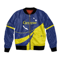 Custom Baseball Curacao Bomber Jacket Go Champions Korsou Curve Vibes - Wonder Print Shop