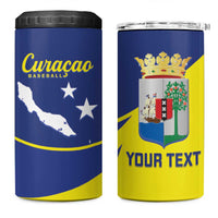 Custom Baseball Curacao 4 in 1 Can Cooler Tumbler Go Champions Korsou Curve Vibes - Wonder Print Shop