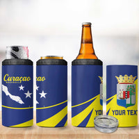 Custom Baseball Curacao 4 in 1 Can Cooler Tumbler Go Champions Korsou Curve Vibes - Wonder Print Shop