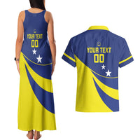 Custom Baseball Curacao Couples Matching Tank Maxi Dress and Hawaiian Shirt Go Champions Korsou Curve Vibes - Wonder Print Shop