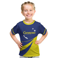 Custom Baseball Curacao Kid T Shirt Go Champions Korsou Curve Vibes - Wonder Print Shop