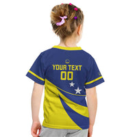 Custom Baseball Curacao Kid T Shirt Go Champions Korsou Curve Vibes - Wonder Print Shop