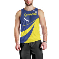 Custom Baseball Curacao Men Tank Top Go Champions Korsou Curve Vibes - Wonder Print Shop
