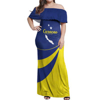 Custom Baseball Curacao Off Shoulder Maxi Dress Go Champions Korsou Curve Vibes - Wonder Print Shop