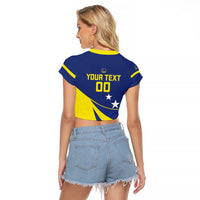 Custom Baseball Curacao Raglan Cropped T Shirt Go Champions Korsou Curve Vibes - Wonder Print Shop