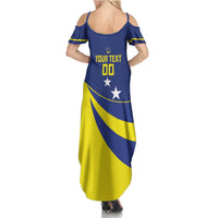 Custom Baseball Curacao Summer Maxi Dress Go Champions Korsou Curve Vibes - Wonder Print Shop