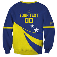 Custom Baseball Curacao Sweatshirt Go Champions Korsou Curve Vibes - Wonder Print Shop