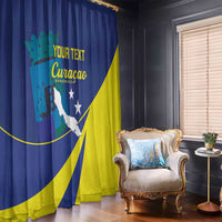 Custom Baseball Curacao Window Curtain Go Champions Korsou Curve Vibes - Wonder Print Shop