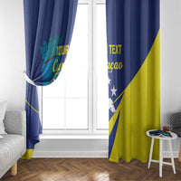 Custom Baseball Curacao Window Curtain Go Champions Korsou Curve Vibes - Wonder Print Shop