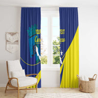 Custom Baseball Curacao Window Curtain Go Champions Korsou Curve Vibes - Wonder Print Shop