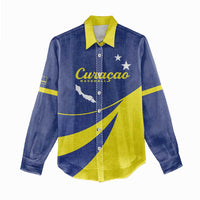 Custom Baseball Curacao Women Casual Shirt Go Champions Korsou Curve Vibes - Wonder Print Shop